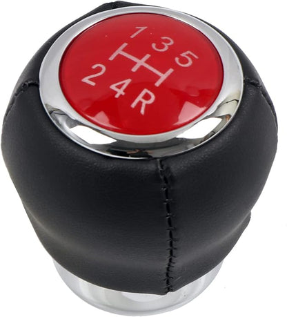 HIGH FLYING for Subaru WRX STI 2007-2021, BRZ/for Toyota 86 (ZN6/ZC6) 2012-2021 Car Accessories Inner Plastic & Leather Gear Shift Knob Replacement 1pc (5-Speed)