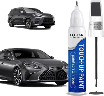 Cloudburst Gray 1L1 Touch up Paint for Lexus-Exact Match Scratch Repair Kit 2-In-1 Premium Car Paint Pen for Chips & Nicks