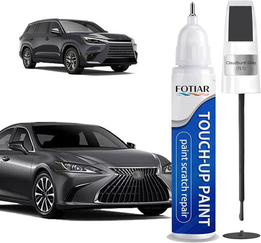 Cloudburst Gray 1L1 Touch up Paint for Lexus-Exact Match Scratch Repair Kit 2-In-1 Premium Car Paint Pen for Chips & Nicks