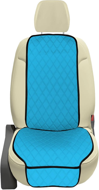 FH Group Car Seat Cushion – Neosupreme Single Front Seat Cover with Front Pockets, Airbag Compatible, Universal Fit Car Seat Cushion for Driver or Passenger Seat, SUV, Truck, Sedan & Van – Aqua