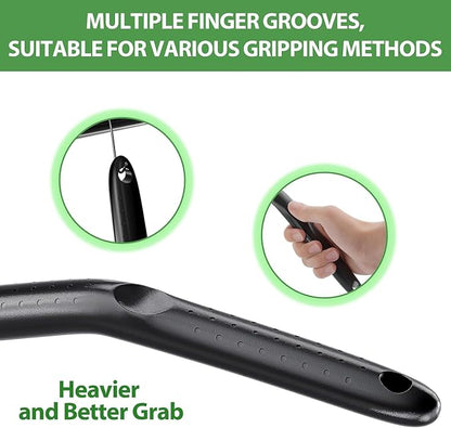 Car Windshield Cleaner Tool with Extendable Handle, Inside Auto Window Glass Cleaning Kit with 5 Washable Microfiber Pads, Streak-Free Defogger Wand for Deep Dashboards & SUVs