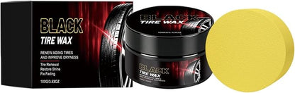 Tire Coat - 50g Tire Polishing Paste | Long Lasting Car Scratch Remover, Deep Black Automotive Wheel Shine For Mechanics Driver Detailers Groomers Modifiers Trucks Suvs Garage Sedans Shops