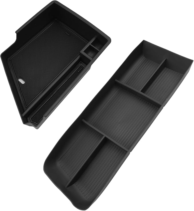 SHAOHAO for 2025 2026 Cadillac Lyriq Center Console Organizer Fit for 2023 2024 2025 2026 Cadillac Lyriq Accessories (Tech, Luxury, Sport) Lower Organizer & Center Console Organizer Tray Easy Removal