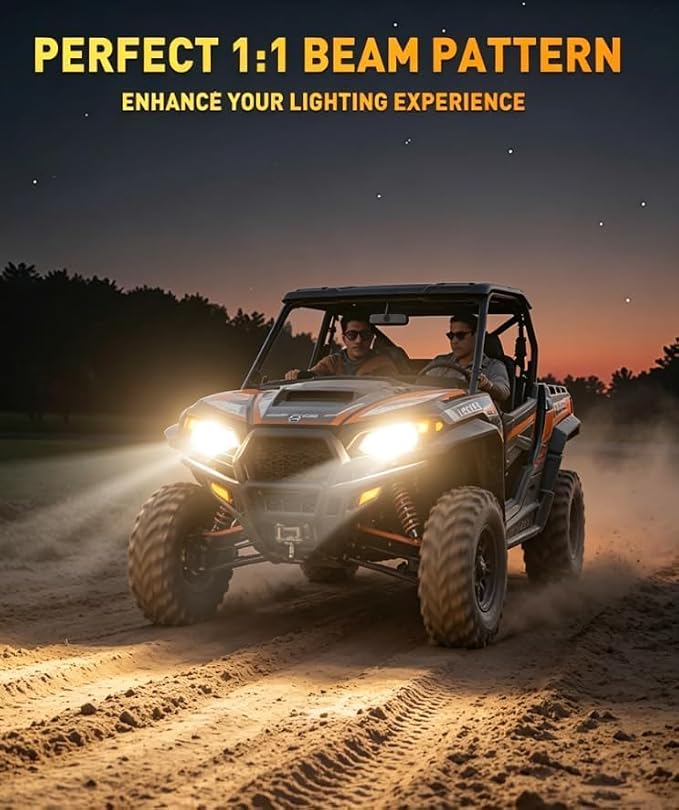 Termitor Brightest H13/9008 LED Bulbs, 10X Brighter 50,000LM, 85K+ Hours Service Life, 6500K Cool White, IP68 Waterproof, 1:1 OEM Size, 3 Minute Installation, Pack of 2