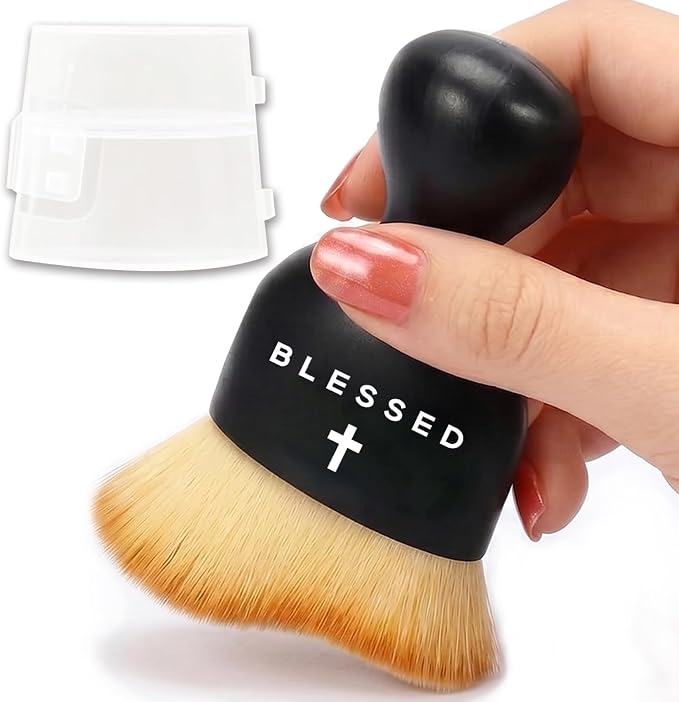 Blessed Cross Car Detailing Brush Soft Bristle Cars Interior Cleaning Brush,Automotive Dust Brushes with Protective Cover,for Vehicle Gentle Detailing Care Christian Religious Gifts for Women Men