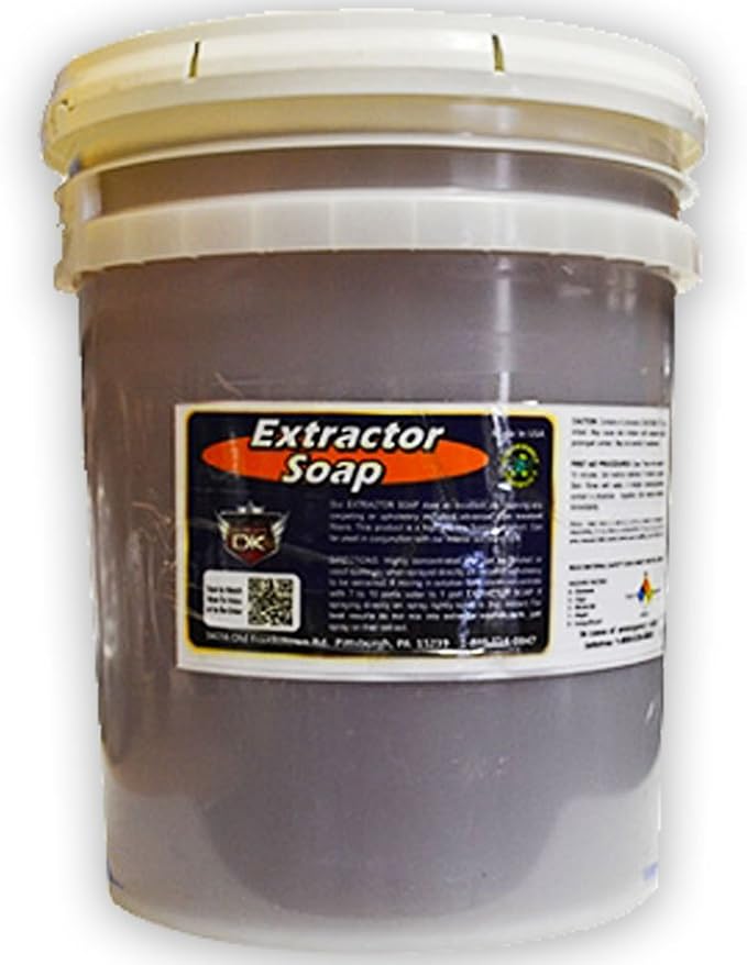 Detail King Car Interior Extractor Soap - Auto Fabric Cleaner - 5 Gallons