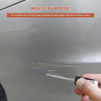 Touch Up Paint for Cars, Two-In-One Auto Body Scratch Repair Gloss Fill Pen, Professional Easy & Quick Scratch Remover Paint Pen for Most Vehicles, Car Accessories (White Pearl)