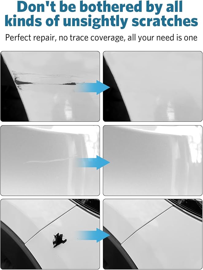 White Frost Tricoat(G1W/WA140X) Touch Up Paint for GMC, Exact Color Match Car Paint Scratch Repair Remover Pen Kit Fix Vehicle Chips and Automotive Nicks Scuff