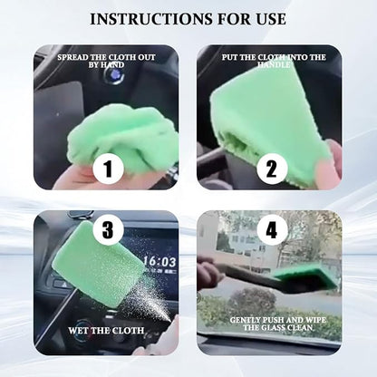 Car Windshield Cleaning Tool, Soft Car Interior Detailing Kit Tools, Automotive Window Dust Removal Tools and Supplies, General Washing Brush are Suitable for Cars, SUVs and Trucks
