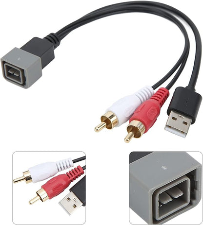 Keenso Car Radio USB Port Retention Cable USB Input Adapter Replacement for Juke Versa Car Bluetooth Kit
