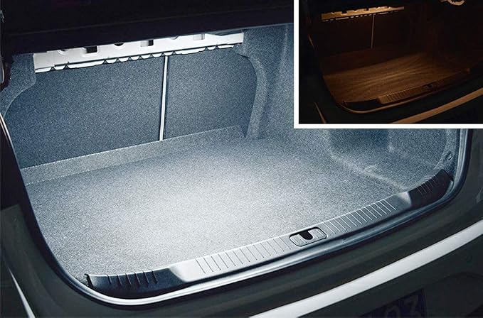 iJDMTOY 18-SMD-5050 LED Strip Light Compatible with Car Trunk Cargo Area or Interior Illumination, Xenon White