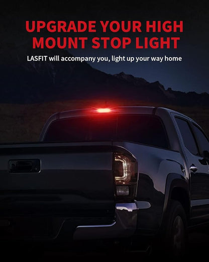 LASFIT 921 LED Bulb Third Brake Center High Mount Stop Light, 912 T15 Red Canbus Error Free 906 904 W16W LED Bulb 3rd Brake Lights For Cars Truck Three Times Brightness, Pack of 2