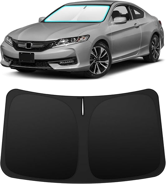 INSAUTO Custom Fit Windshield Sun Shade Accessories for Honda Accord 2013-2017, Foldable Front Window Sunshade, UV & Heat Reflector, Keeps Interior Cool, Includes Storage Bag