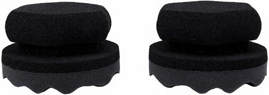 Hex Grip Tire Dressing Applicator Pad, 2PCS Reusable Foam Sponge with Wavy Contoured Surface for Even Shine Car Detailing (L (37.8 X 25.2in))