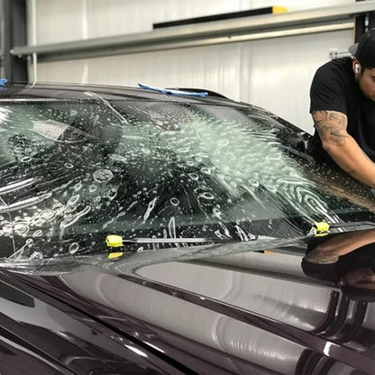 HOHOFILM Clear TPU Windshield Protection Film PPF Self Healing Scratchable & Stretchable Car Wrap Film for Front Window Glass (60"X79")