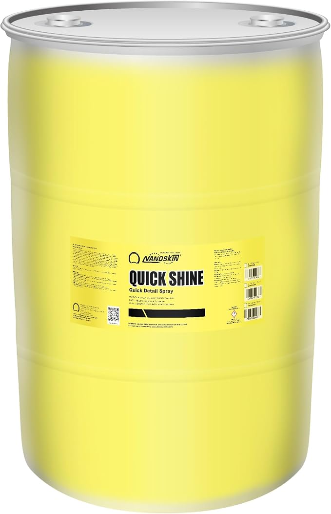 Nanoskin QUICK SHINE Quick Detail Spray 55 Gallons - Waterless Detailer Spray for Car Detailing | Deep Gloss Car Wax Booster & Clay Lubricant | Removes Dust, Smudges, Fingerprints & Other Contaminants