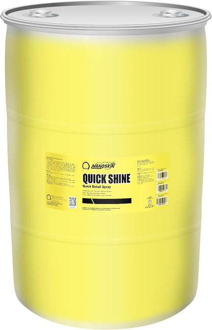 Nanoskin QUICK SHINE Quick Detail Spray 55 Gallons - Waterless Detailer Spray for Car Detailing | Deep Gloss Car Wax Booster & Clay Lubricant | Removes Dust, Smudges, Fingerprints & Other Contaminants