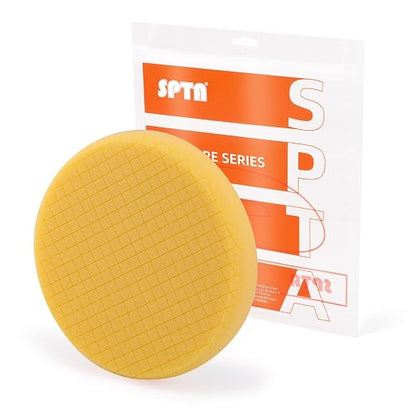 Yellow T80 High-Cut Foam Polishing Pad, 1Pc 6.5 Inch Buffing Polishing Pads for 150mm Backing Plate Compound Buffing Sponge for Car Buffer Polisher Compounding, Polishing and Waxing -FPTSS6Y