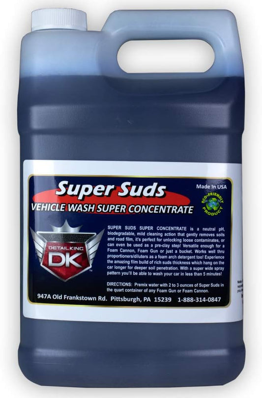 Detail King Super Suds Wash - Concentrate - High Foaming - Perfect for Foam Cannons & Foam Guns - Gallon