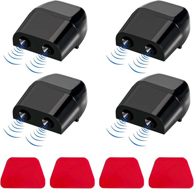 4 PCS Deer Whistles for Cars, Avoid Collisions Deer Warning Whistle with Adhesive Tape, Ultrasonic Animal Alert Devices for Motorcycle Truck SUV, Car Accessories