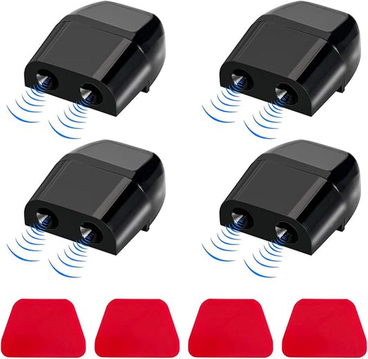 4 PCS Deer Whistles for Cars, Avoid Collisions Deer Warning Whistle with Adhesive Tape, Ultrasonic Animal Alert Devices for Motorcycle Truck SUV, Car Accessories