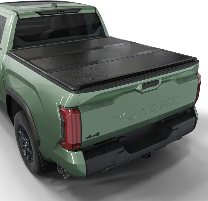 Toptiny Hard Folding Truck Bed Tonneau Cover HTF034 Fits 2022-2026 Toyota Tundra 5‘6" Bed w/OE Rail System (66.7")
