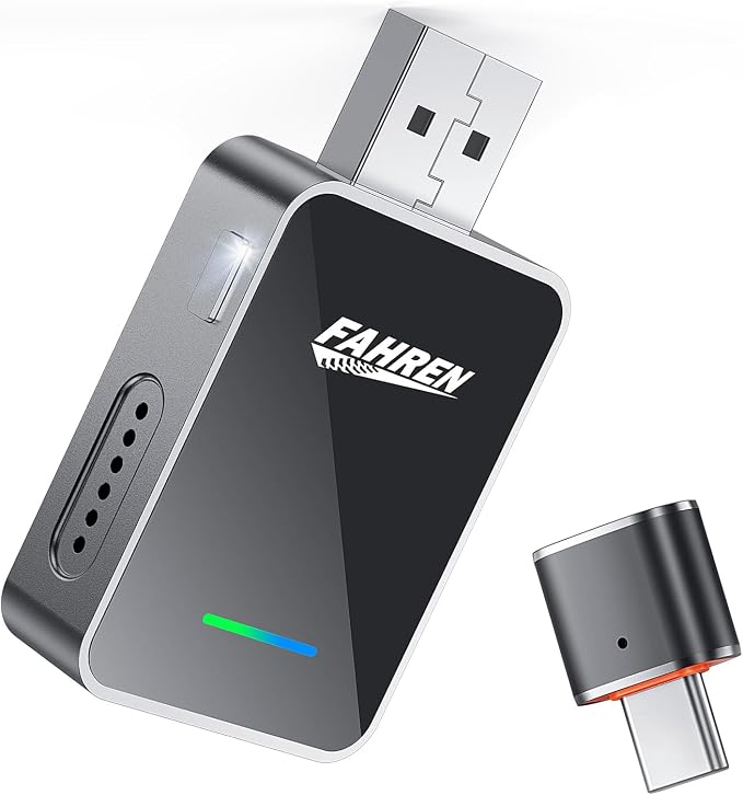 CarPlay & Android Auto Wireless Adapter, We Value Your Time – Just Plug, Pair, and Drive with Auto-Connect, No Audio Lag, Supports USB A & Type-C, Works with iOS 10+ / Android 11+