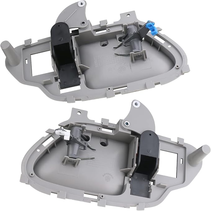 APPERFiT Interior Door Handle w/Bezel Kit (Gray) Compatible with 1995-2002 Chevy Chevrolet GMC Truck C1500 C2500 C3500 K1500 K2500 K3500 Suburban Tahoe Yukon Replaces 15708043 15708044