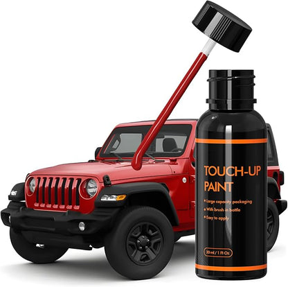 R4 Flame Red Touch Up Paint for Jeep, DIY Car Paint Scratch Repair Kit, Automotive Paints, Quick & Easy Fix Scratch Repair for Wrangler