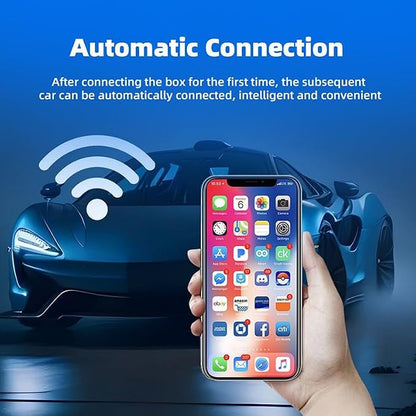 Wireless CarPlay & Android Auto Adapter 2-in-1 Compatible with Ford F-150：2016 2017 2018 2021 2022 2023 2024 2025, Convert Factory Wired to Wireless, Fast Auto-Connect Plug & Play