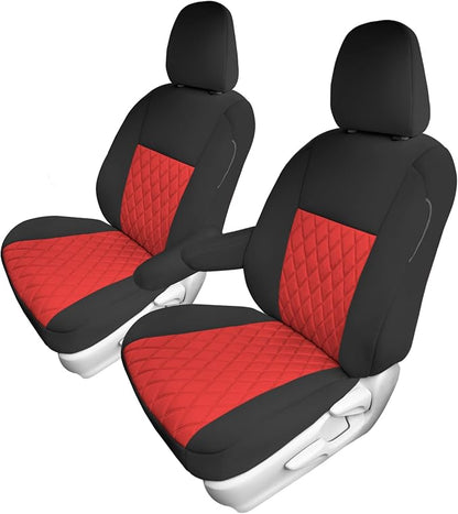 FH Group Custom Fit Car Seat Covers Specifically Made for 2011-2020 Toyota Sienna 7-8 Seater with Ultraflex Neoprene Water Resistant Automotive Seat Covers - Front Set Red