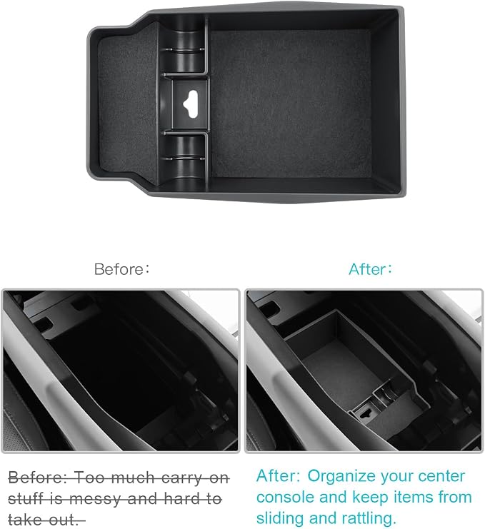 CDEFG for 2026 Mazda CX5 Center Console Organizer Tray for 2026 Mazda CX-5 (S/Select/Preferred/Premium/Premium Plus) Accessories Middle Console Armrest Storage Box Coin Holder