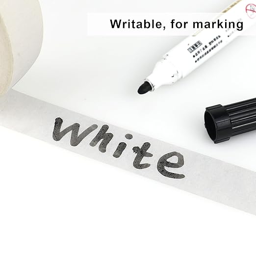 4 Pack White Painters Tape - Masking Tape 0.25", 0.50", 0.75", 1" Wide - Multi-Surface, Smart Adhesion, Multi-Size Pack - 360FT Total - Paint Tape for DIY, Labeling, Art, Car (#3910)