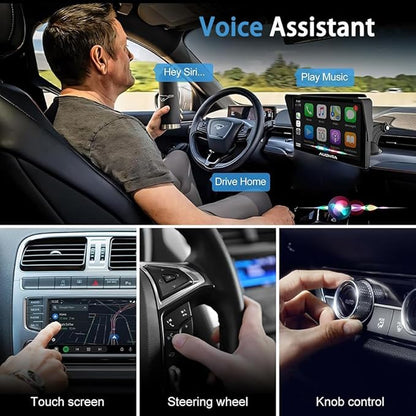 Wireless Carplay Adapter for VW Jetta 2016-2024, 2 in 1 Plug and Play Android Auto and Carplay Effortlessly Convert Wired to Wireless Car Play