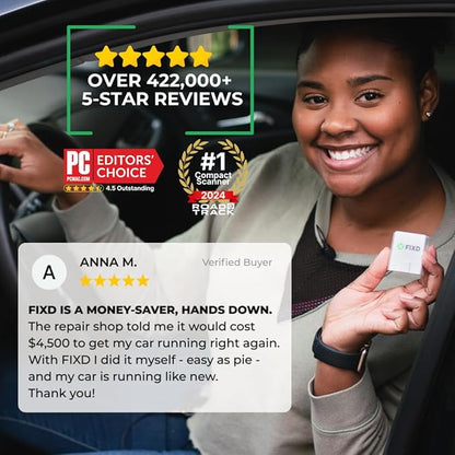 FIXD Bluetooth OBD2 Scanner for iPhone & Android - Diagnostic Scan Tool for Repairs and Car Buying - Check Engine Code Reader & Enhanced Codes - (3 Pack w/Free 14-Day FIXD Premium Bundle)