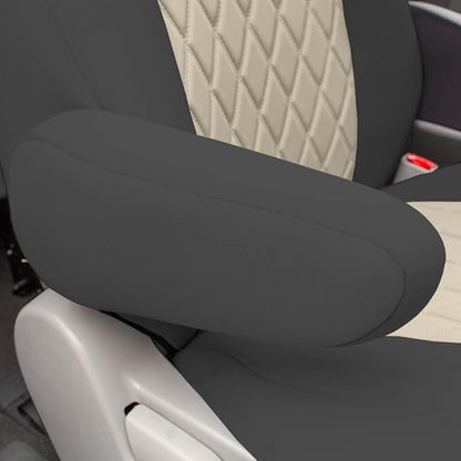 FH Group Custom Fit Car Seat Covers Specifically Made for 2011-2020 Toyota Sienna 7-8 Seater with Ultraflex Neoprene Water Resistant Automotive Seat Covers - Front Set Beige