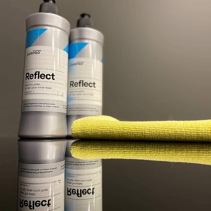 CARPRO Reflect High Gloss Finishing Polish - Reflective & Glossy Finish Without Durable Fillers, Silicones, Waxes, Polymers, or Teflon - Body Shop Safe, No Dusting. Rotary & Dual Action - 250ml (8oz)