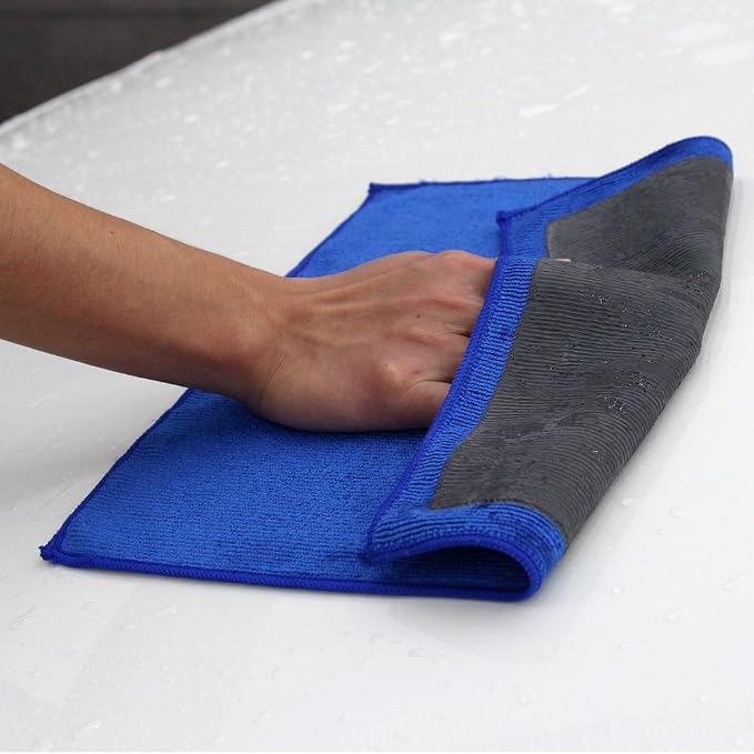 Clay Bar Towel, AutoCare Fine Grade Microfiber Clay Towel Automotive Detailing Towel for Car Detailing, Creative Gift-Blue, 1 Pack