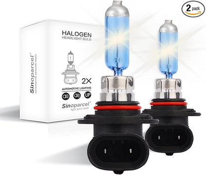 Sinoparcel 9145/H10 Halogen Fog Light Bulb 3800K, 150% More Brightness Replacement for Standard 42W Bulb, Pack of 2