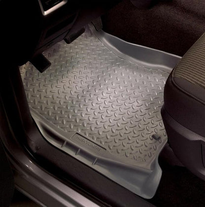 Husky Liners Classic Style Floor Mats | Fits 1995-2004 Toyota Tacoma Regular CAB & Access CAB ONLY | Front Row, 2-pc Black - 35111