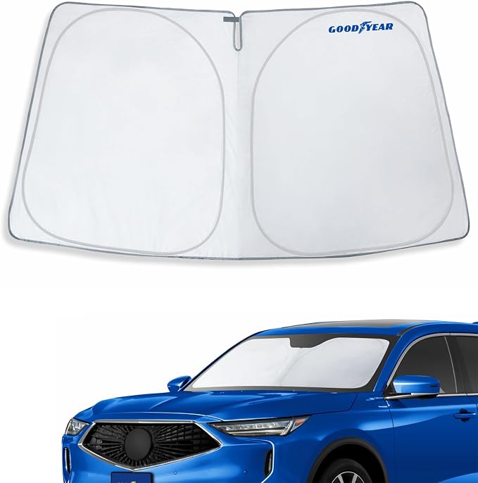 Goodyear Foldable Windshield Sunshade for Acura MDX 2022-2026, Car Accessories, Sunshade Cover, Sun Shade Car Windshield, Window Sun Blocker - GY008218