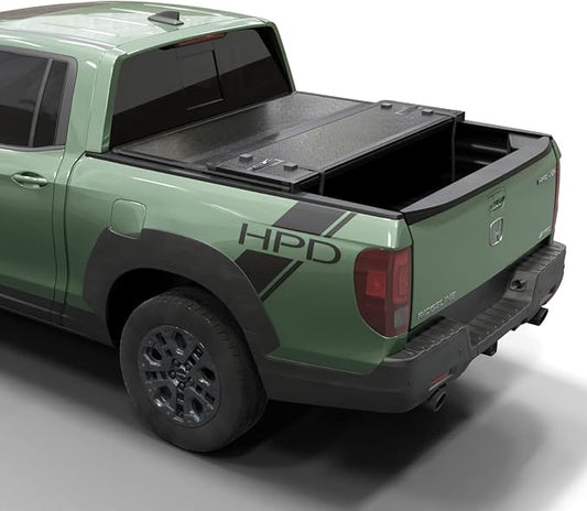 Toptiny Hard Folding Truck Bed Tonneau Cover |HTF039|Fits 2017-2026 Honda Ridgeline 5' Bed (64")
