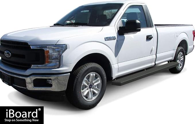 APS Wheel to Wheel Running Boards 6in Compatible with Ford F150 2015-2026 Regular Cab 6.5ft Bed & F-250 F-350 Super Duty 2017-2026 (Nerf Bars Side Steps Side Bars)