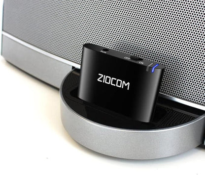ZIOCOM 30 Pin Bluetooth Adapter Receiver for Bose iPod iPhone SoundDock and Other 30 pin Dock Speakers with 3.5mm Aux Cable(Not for Car and Motorcycles)