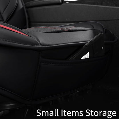HChengkikz Nappa Leather Car Seat Covers Front Seats, Car seat Protector, Waterproof Car Seat Cushion, Universal Automotive Seat Covers Fit for SUV Truck Pick-up Sedan and Most Cars