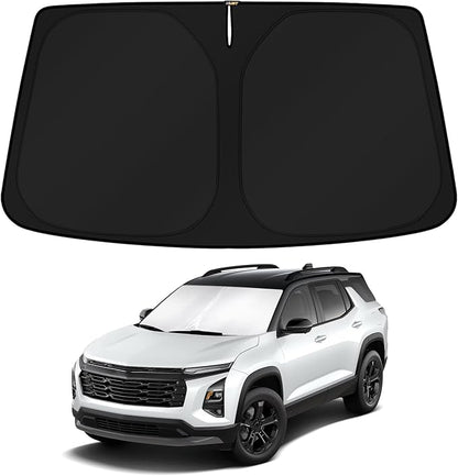 KUST Windshield Sun Shade for 2025 2026 Chevy Chevrolet Equinox Accessories Sunshade Foldable Chevy Chevrolet Equinox Sun Visor Protector Blocks UV Rays Keep Your Car Cooler