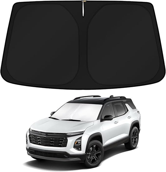 KUST Windshield Sun Shade for 2025 2026 Chevy Chevrolet Equinox Accessories Sunshade Foldable Chevy Chevrolet Equinox Sun Visor Protector Blocks UV Rays Keep Your Car Cooler