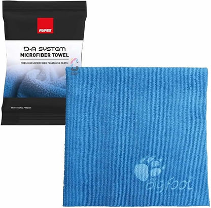 RUPES D-A System Microfiber Towel, Blue, 16"x16"