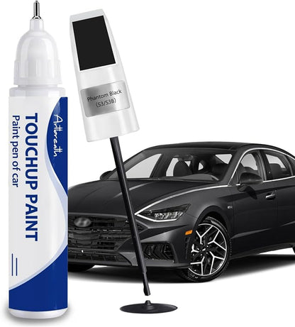 Phantom Black（S3/S3B） Touch Up Paint for Hyundai-Exact Match–Chips and Nicks Car Paint Scratch Repair Kit Automotive Paint Pen for Accent/Creta/Elantra/TUCSON/SANTA