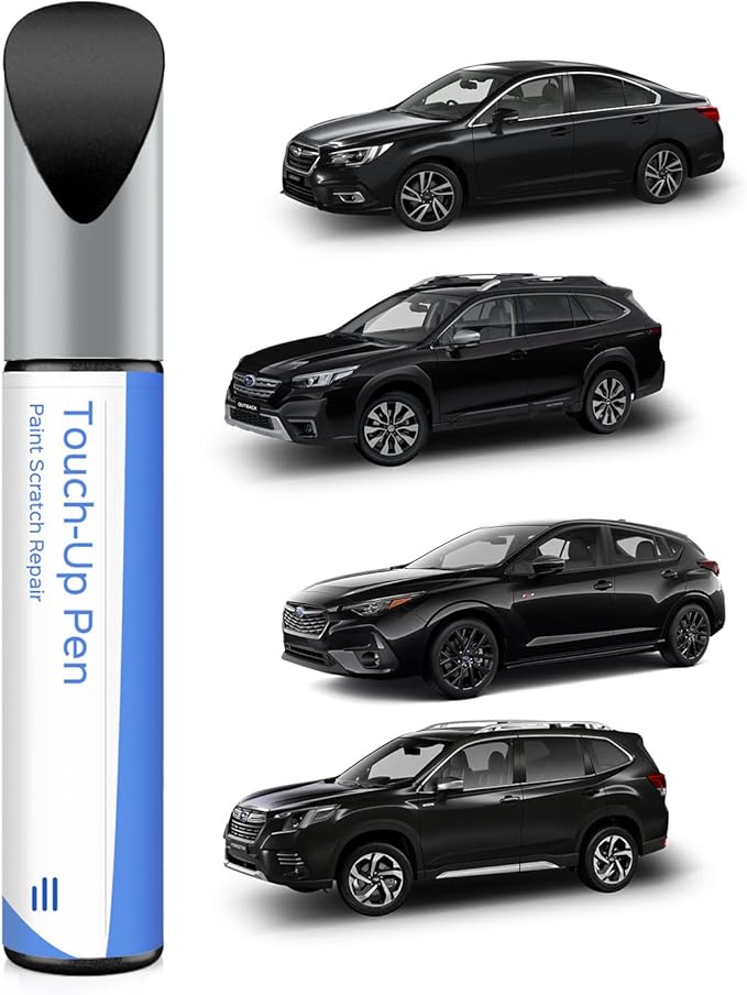 D4S Crystal Black Pearl Touch Up Paint Compatible with Subaru Exact Match Chips and Nicks Touch Up